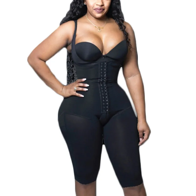 

Open-chested sleeveless jumpsuit mid-pants body sculpting
