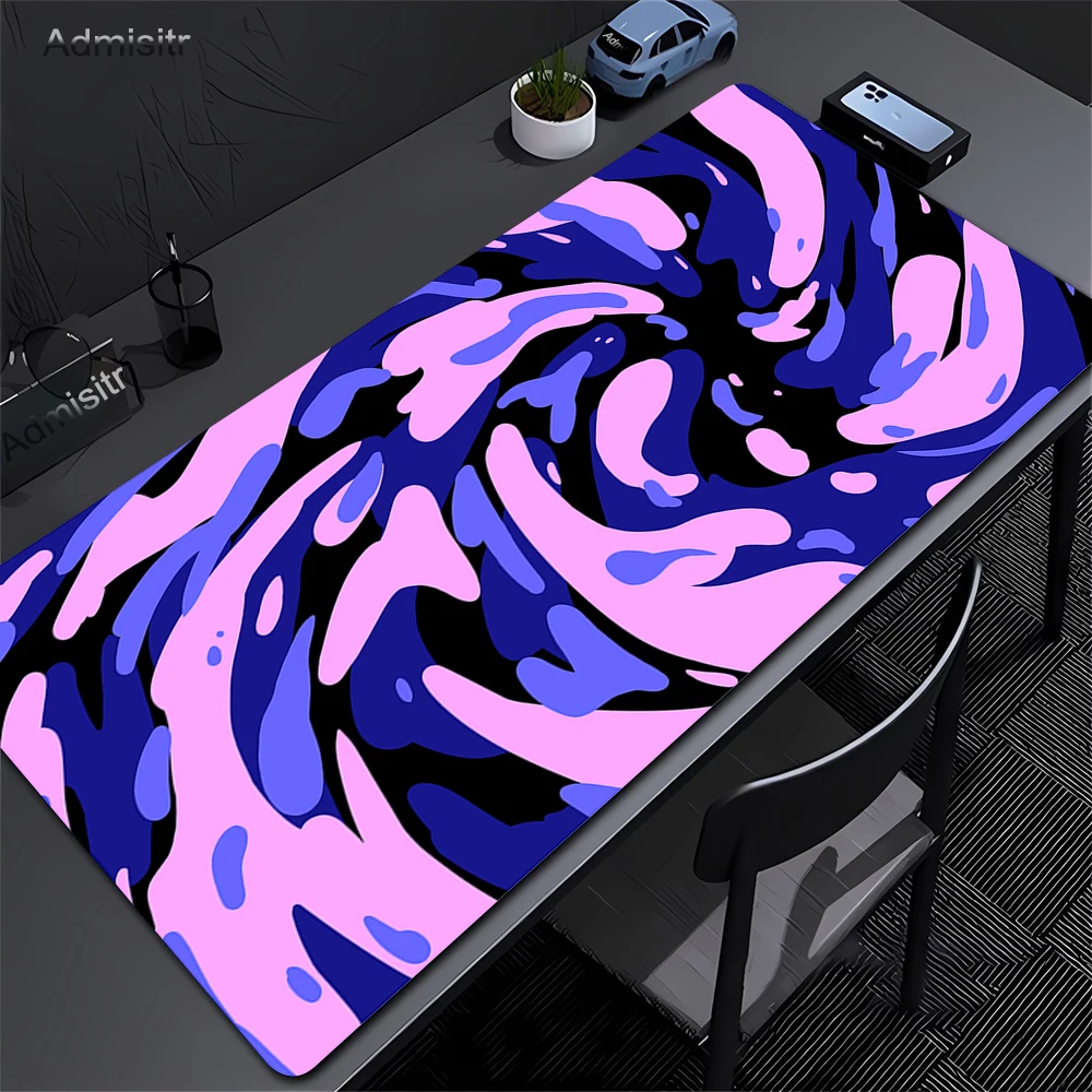 Фото Коврик для мыши сине-белый Strata Liquid, большой игровой коврик для мыши, аксессуары для геймеров и офиса, резиновый коврик для компьютера, коврик для клавиатуры, настольный коврик №2