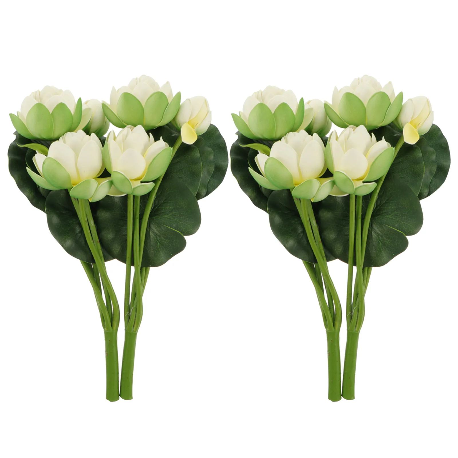 

Flower Artificial Lotus Bouquet Fake Decoration Wedding Faux Flowersstems Lily Decor Bouquets Water Picks Simulation Branches