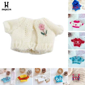 Doll Clothes White Flower Sweater For 20cm Doll Plush Doll Clothes Sweater Stuffed Doll Toys Costume in USA (United States)