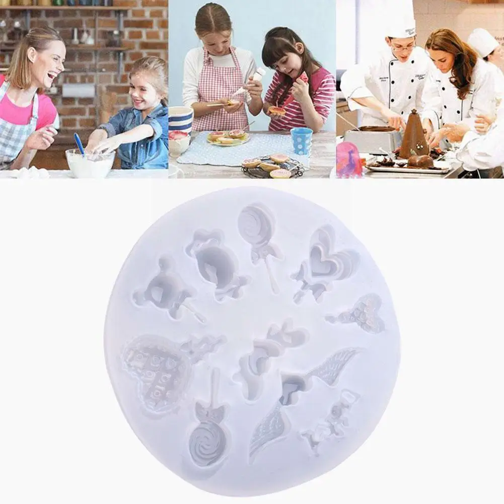 

Angel Love Ice Cream Lollipops Silicone Mold Aromatherapy Plaster Tools Decoration Baking Clay Epoxy A4t0