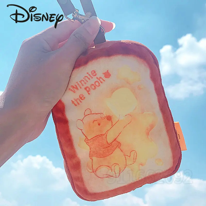 Disney's Winnie The Pooh New Plush Card Bag Cartoon Cute Plush Pendant Fashion ID Card Case High Quality Birthday Gift