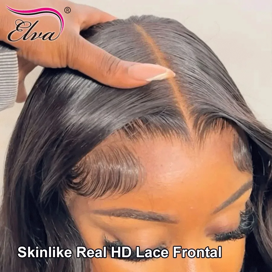 100% настоящие HD кружева 7X5 с глубоким пробором Кружевная застежка Человеческие