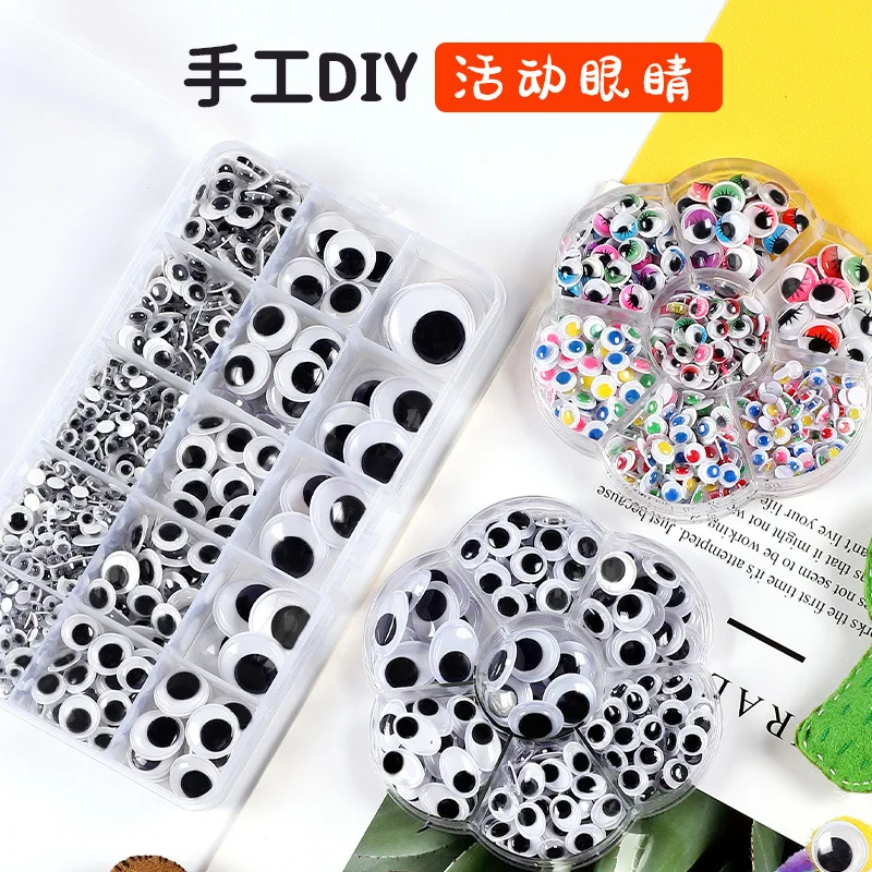 

Самоклеящиеся глазки для самостоятельной скрапбукинга в коробке, 1 комплект, товары для рукоделия, куклы, игрушки ручной работы, 200/600/700 шт.