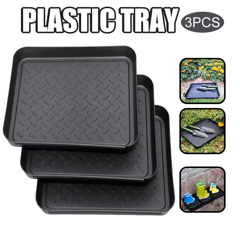 

New Multifunctional Durable Tray Reusable Pet Feed Bowls Outdoor Waterproof Shoe Tray for Home Garden Courtyard Shoe Dust Covers