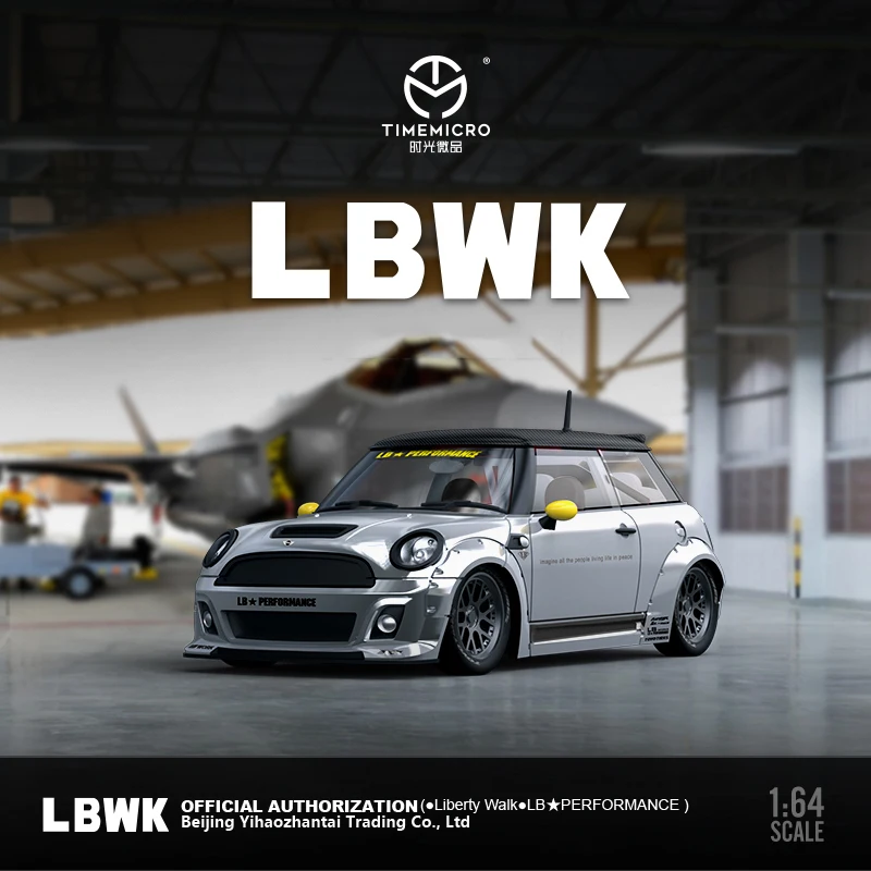 

PreSale TM 1:64 LBWK MINI R56 Коллекционная Миниатюрная модель автомобиля с электрооптическим покрытием под давлением