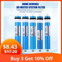 5075100125400gpd home kitchen reverse osmosis ro membrane replacement water system filter purifier water drinking treatment