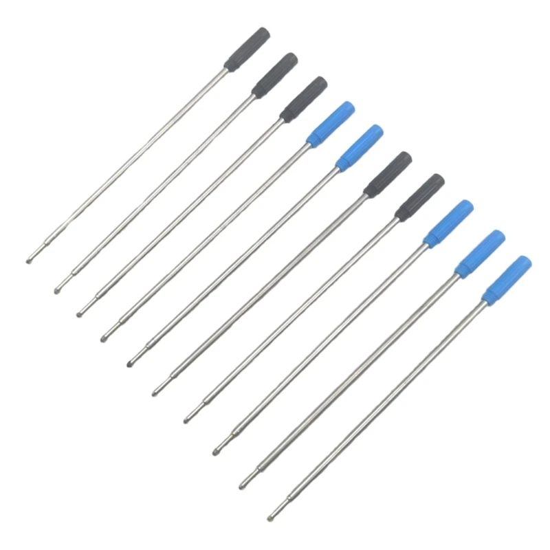 

10PCS Metal Refills 115mm Replacement Ballpoint Pen Refills 1mm Tip for Office and School Use