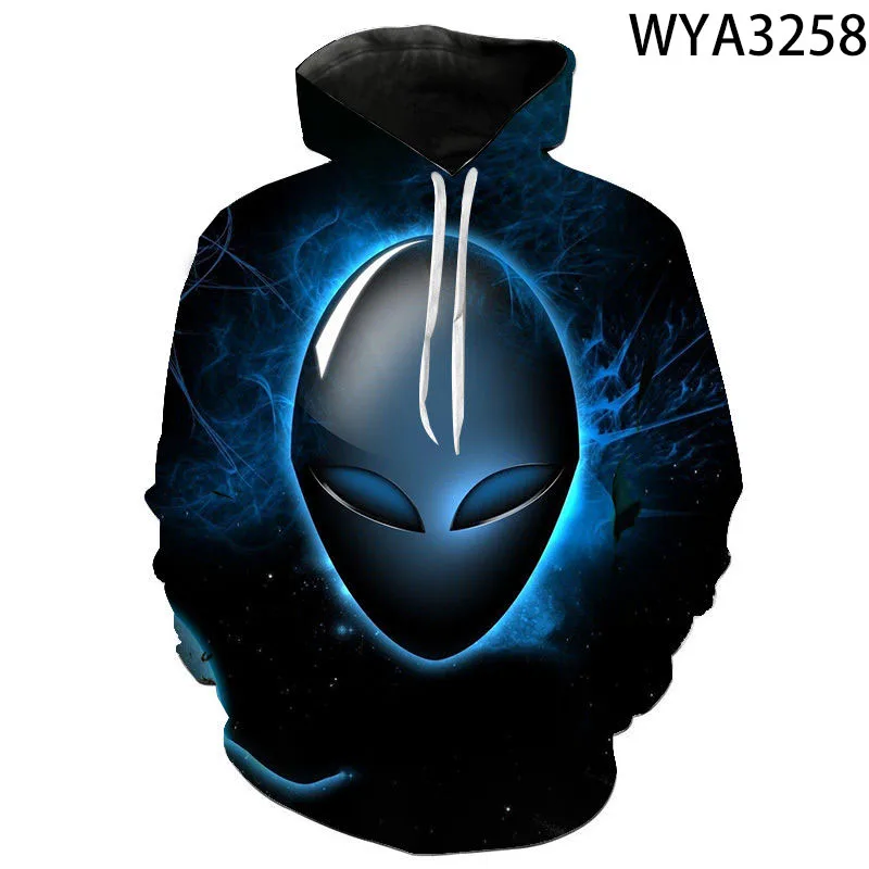 

2022 New Alien 3D Printing Hoodie Sportswear Men's and Women's Casual Fashion Sports All-match Harajuku Style Hooded Sweater