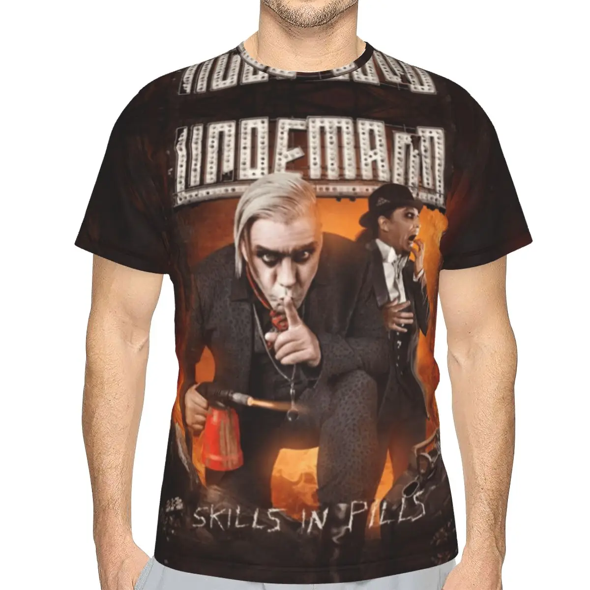 

Till And Lindemann On Golden Showers T-shirt Funny Men's T Shirt Print R320 Funny Geek Tops Tees European Size