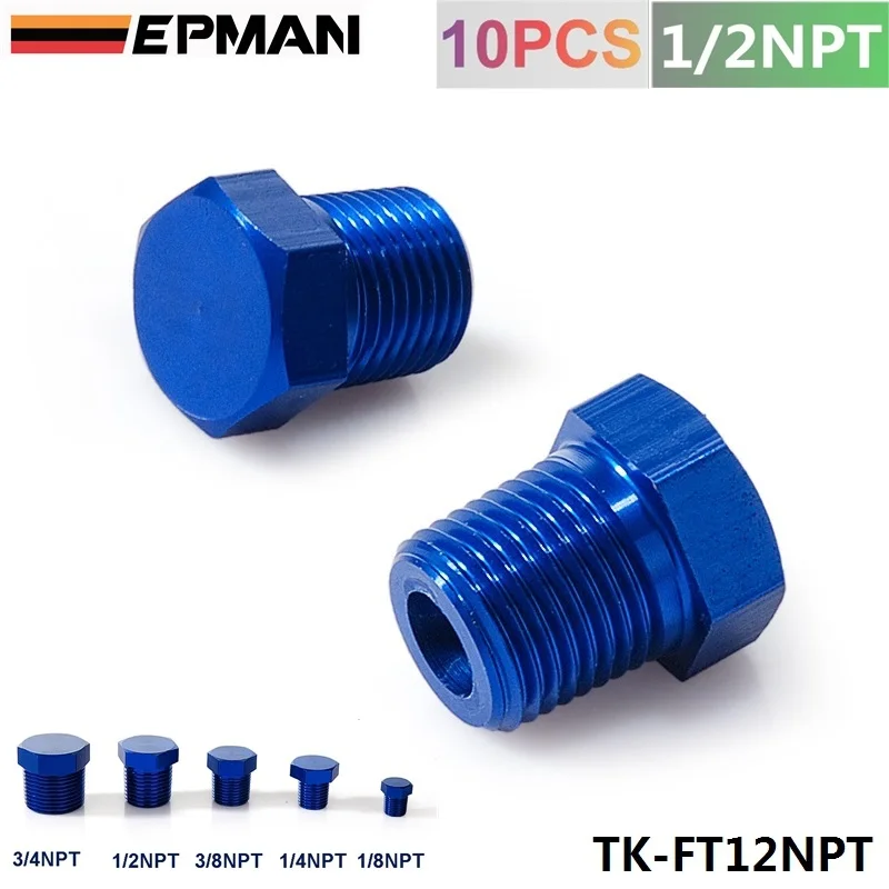 

1/2 "NPT алюминиевая Шестигранная головка, мужской порт, адаптер, синий цвет