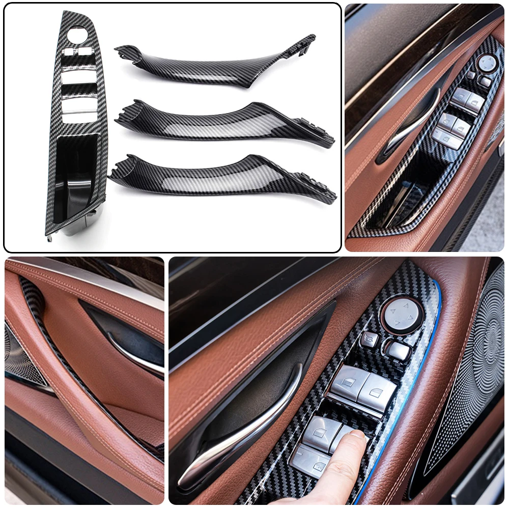 

Оригинальный левый руль LHD для BMW 5 серии F10 F11 Серый Бежевый Черный Автомобильный интерьер внутренняя дверная ручка панель Натяжная отделка ...