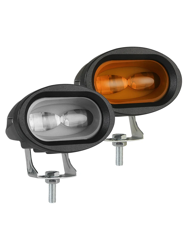 

2Pcs Motorcycles Headlight Working Spot Light Motorbike 6500k Brightness LED Lamp LED Auxiliary Headlight Electric Car Light