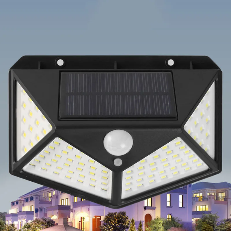 

Outdoor Solar Light with Motion Sensor LED Light Waterproof Sensor Wall Light Outdoor Energy Saving Lighting Garden Decoration