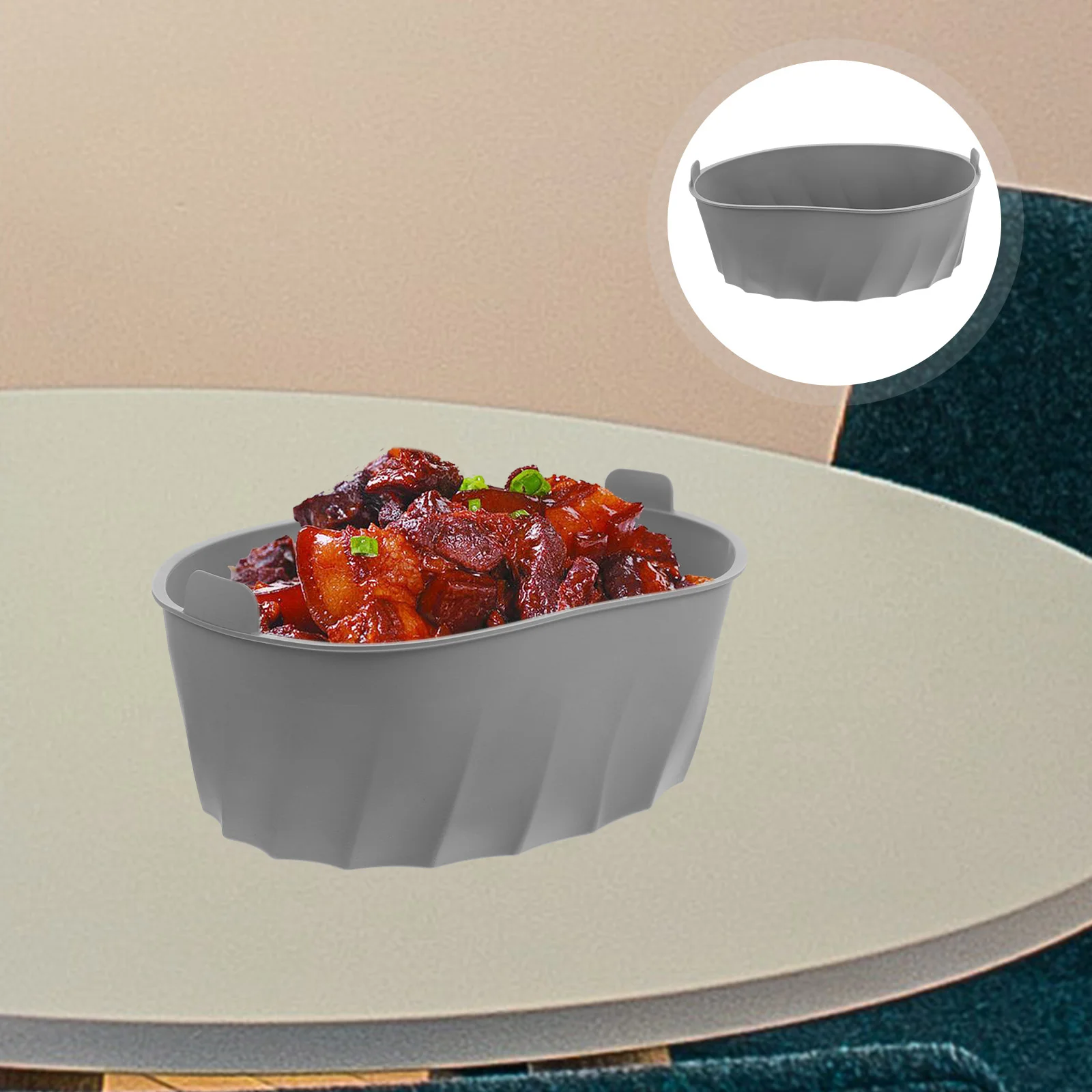 

Kitchen Pot Heat-resist Slow Cooker Liner Multi-function Silicone Insert Cooking Utensils Supply