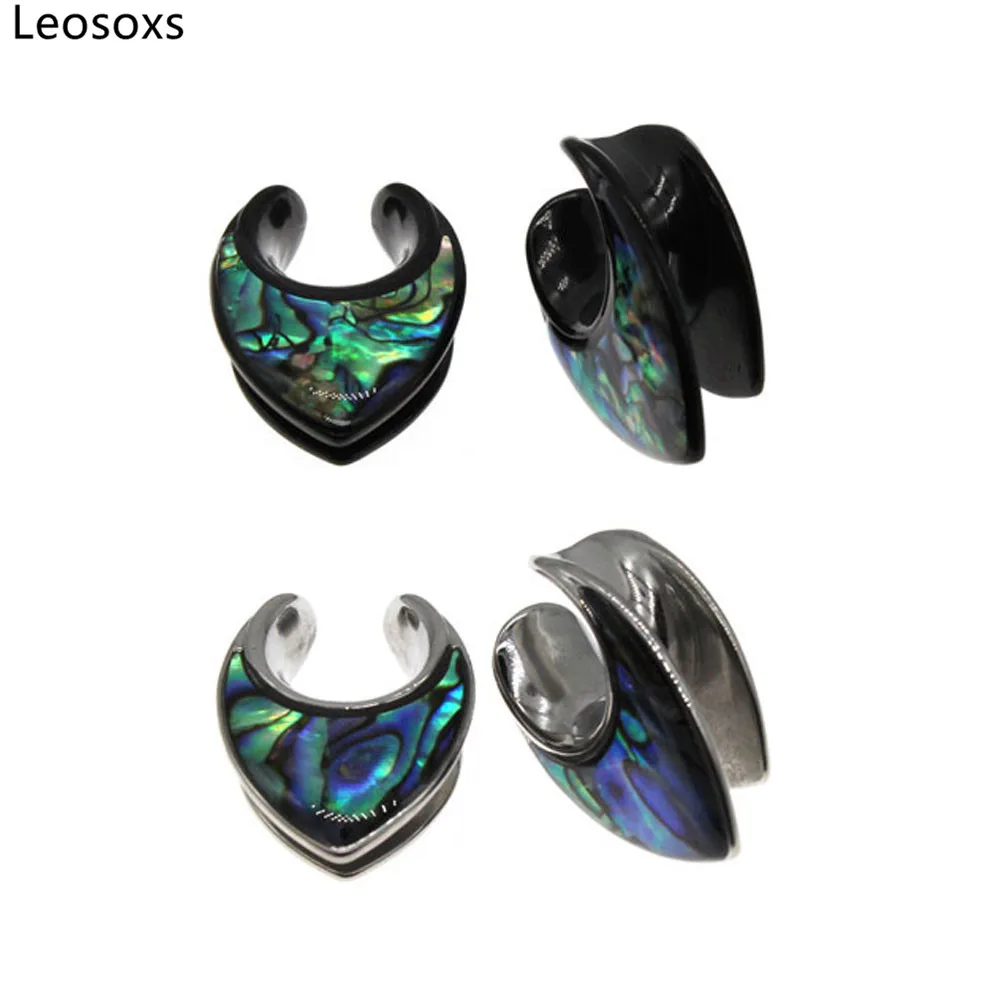 

Leosoxs 1 Pair Stainless Steel Ear Gauge Plug and Tunnel8-25mm Ear Tunnel Flesh Ear Expanders Plug Piercing Jewelry New