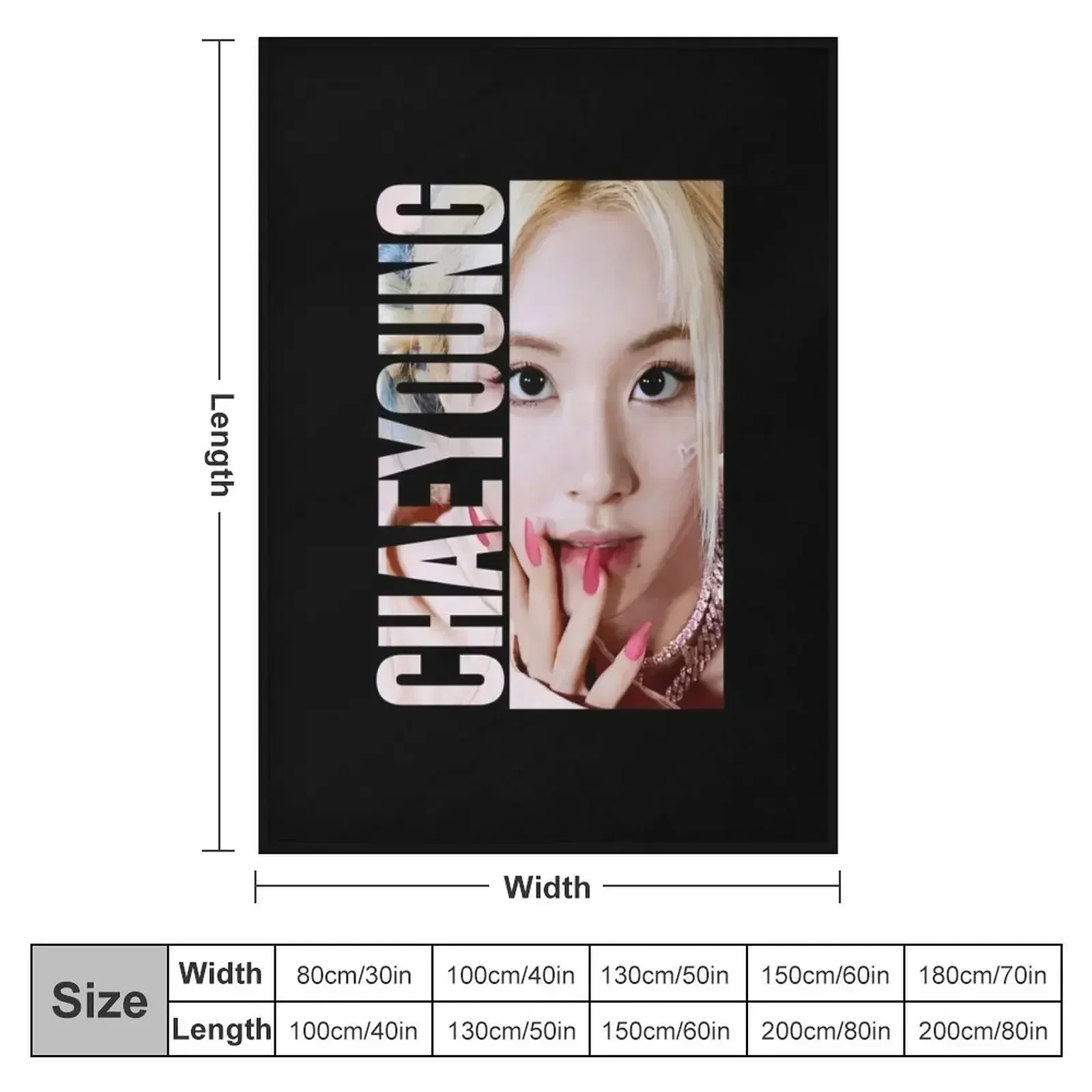 KPOP CHAEYOUNG Плед Мягкое большое для дивана Модные одеяла диванов