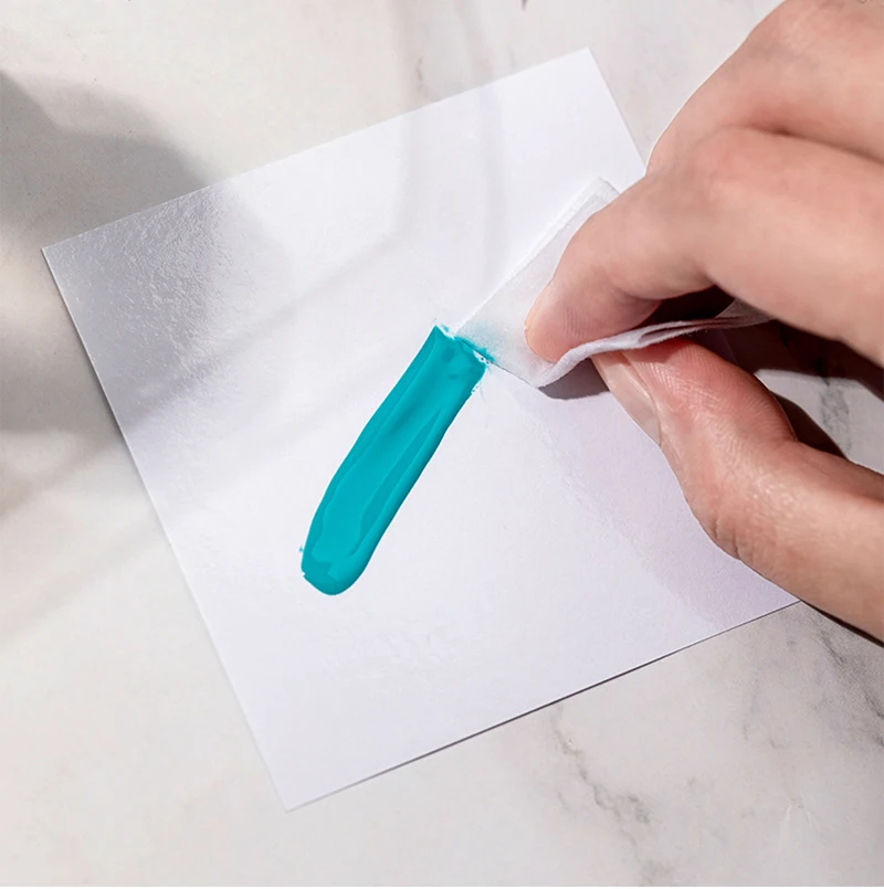 Одноразовые тонировочные клеевые бумажные палетки для ногтей 50 шт. водостойкие