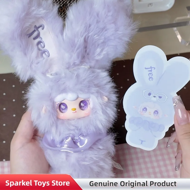 Фото Оригинальный плюшевый кулон-подвеска Yooki Healing Bunny Series, коллекционная модная игрушка, милая фигурка, подарок на день рождения для друзей №5