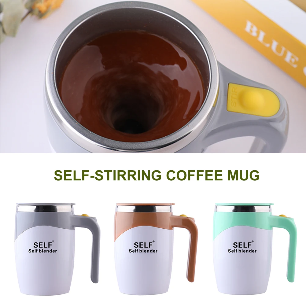 

400ml Automatic Self Stirring Mug Battery Powered Stainless Steel Coffee Milk Mixing Cup Blender Smart Mixer Thermal Cup Mugs