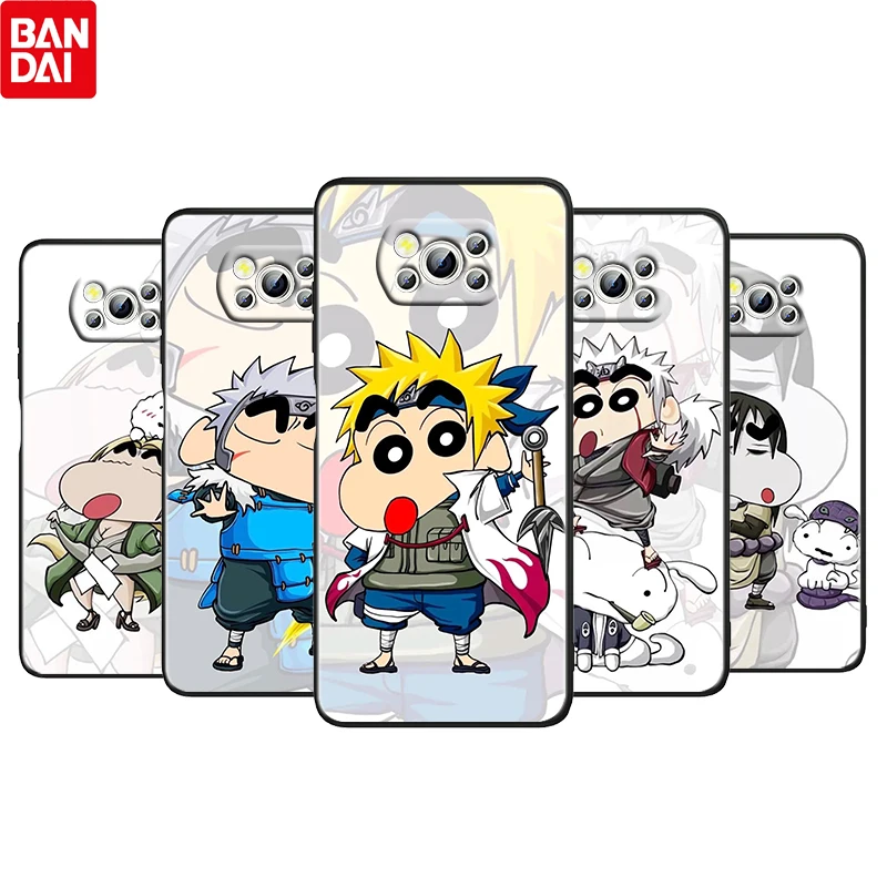 

Anime Crayon Shin-chan Cool For Xiaomi Poco X3 NFC F3 GT M4 M3 M2 F2 X2 Pro Silicone Soft TPU Black Phone Case Funda Coque Capa