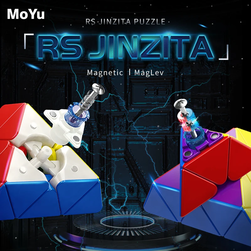 

MOYU RS Pyraminx Magnetic Magic Speed Cube Moyu RS M Maglev Professional Fidget Toys RS M Pyramid Cube Cubo Toys