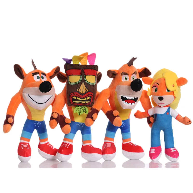 

Kawaii Crash Bandicoot Plush Toys Cartoon Anime Game Dolls Cute Soft Stuffed Mask Wolf Dolls Room Decor Birthday Gift for Girls
