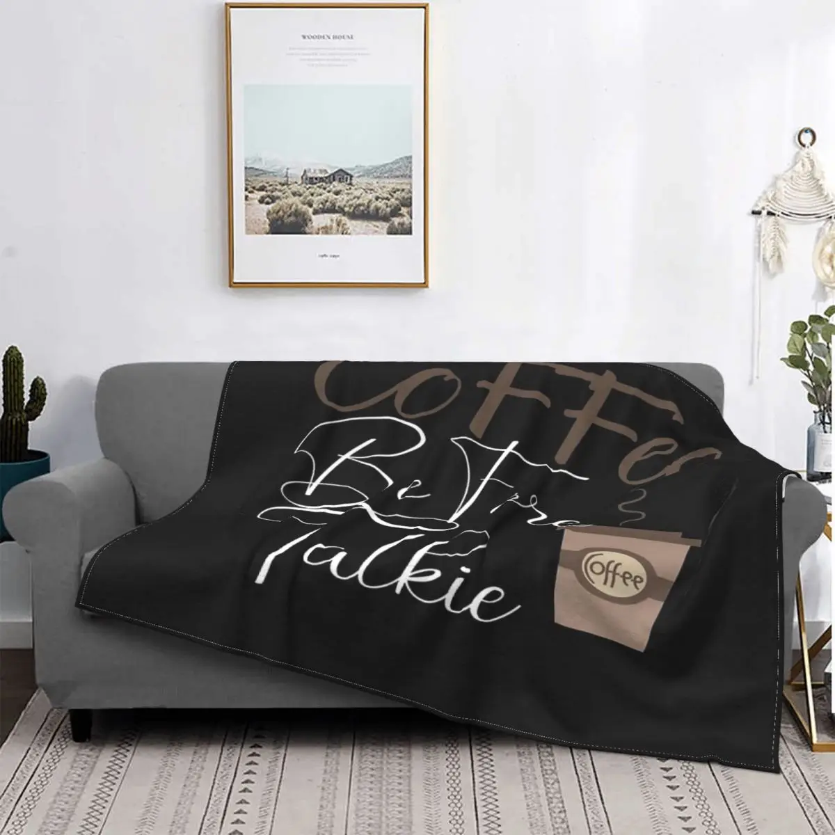 

Кофе Before Talkie-Manta de Cafe a quadros, colcha para cama, a cuadros, mullida, de lana, para cama