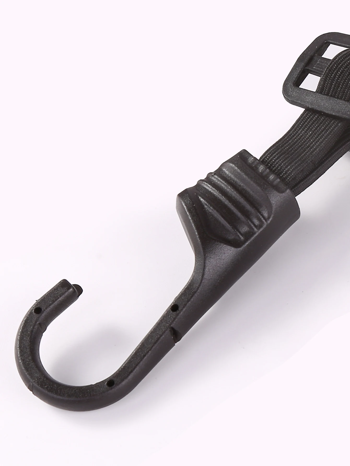 Длинная черная эластичная веревка 60 см. Сочетание из 4 эластичных узлов с