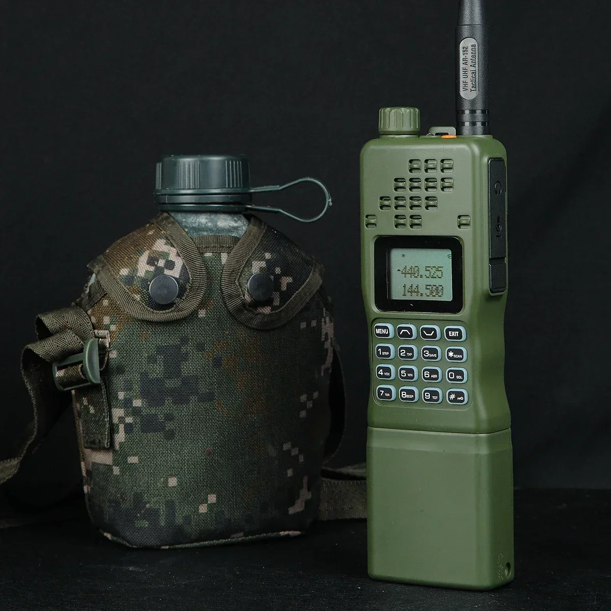 Фото Рация AR-152 15 Вт, мощная, 50 км, VHF/UHF, тактическая, для охоты и кросс-кантри, аналог AN/PRC-152 №5