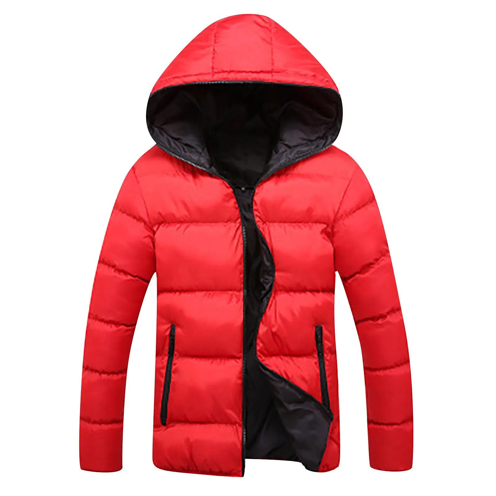 Short Casual White Duck Velvet Winter Jacket Men Windproof Rainproof Hooded Padded Jacket Outdoor Warm Women Slim Fit Coat