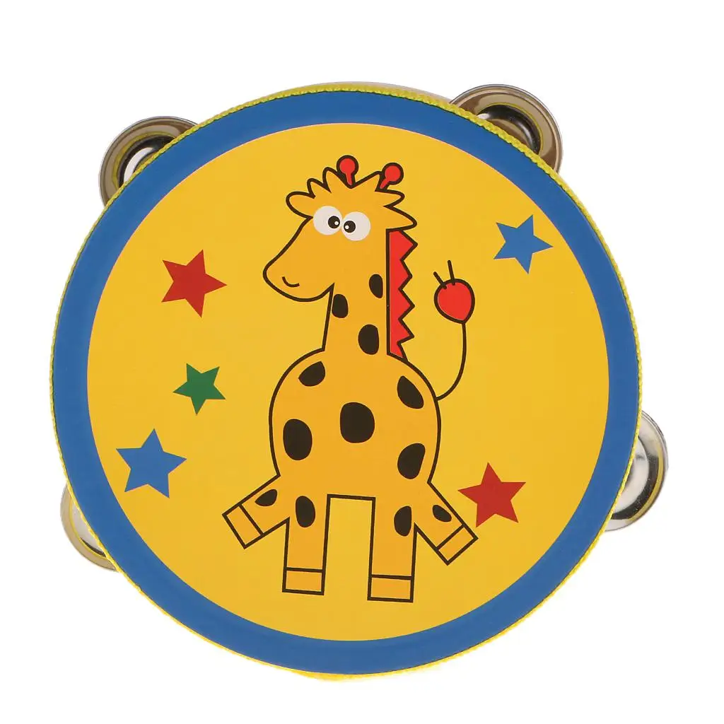 

Ударный музыкальный инструмент для детей с барабаном и бураном