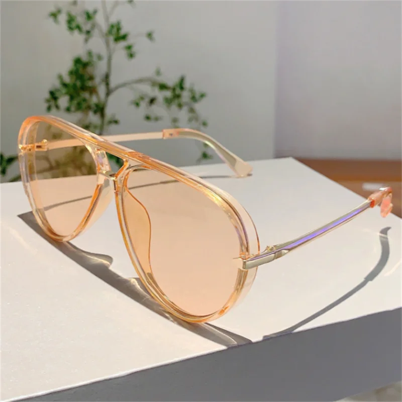 Очки-лягушки солнцезащитные очки с розовыми линзами женские для вождения