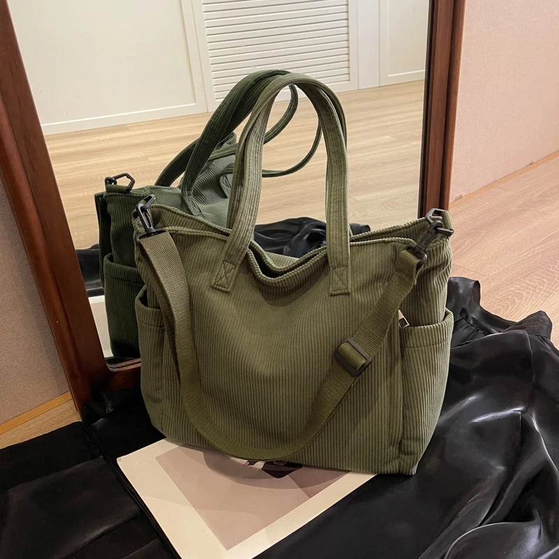 Женская Бархатная Сумка Через Плечо Большая Вместительная Сумка-тоут