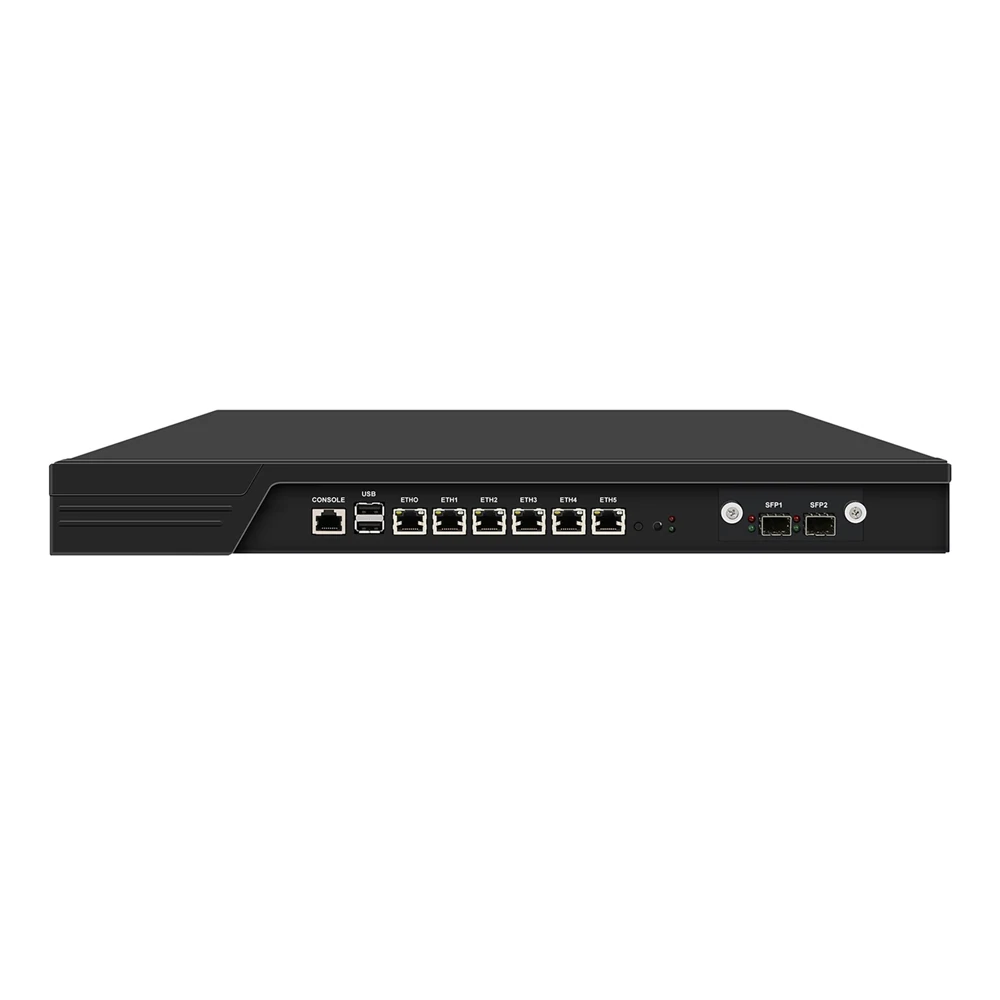 1U Firewall Appliance 10GB,Intel I3/I5/I7,HUNSN RJ16,PFsense,Mikrotik,Network Rackmount,6xIntel 2.5G I225-V b3,2SFP+82599es 10G