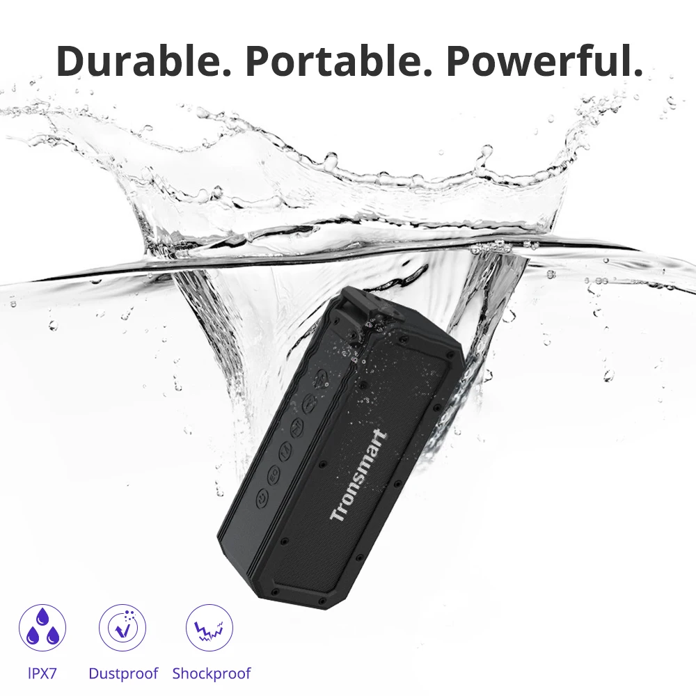Портативная колонка Tronsmart Element Force + Bluetooth 5 0 SoundPulse водонепроницаемая IPX7 TWS NFC