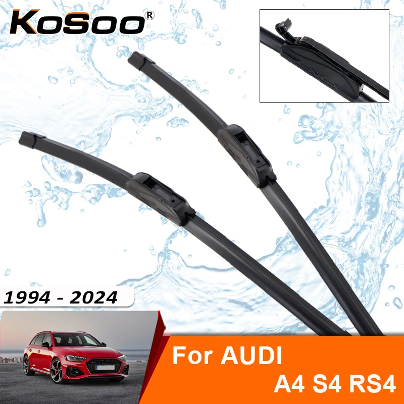 Фото Щетка стеклоочистителя для AUDI A4 S4 RS4 B5 B6 B7 B8 B9 1994-2024, резиновая насадка для лобового стекла, аксессуар для переднего стеклоочистителя №1