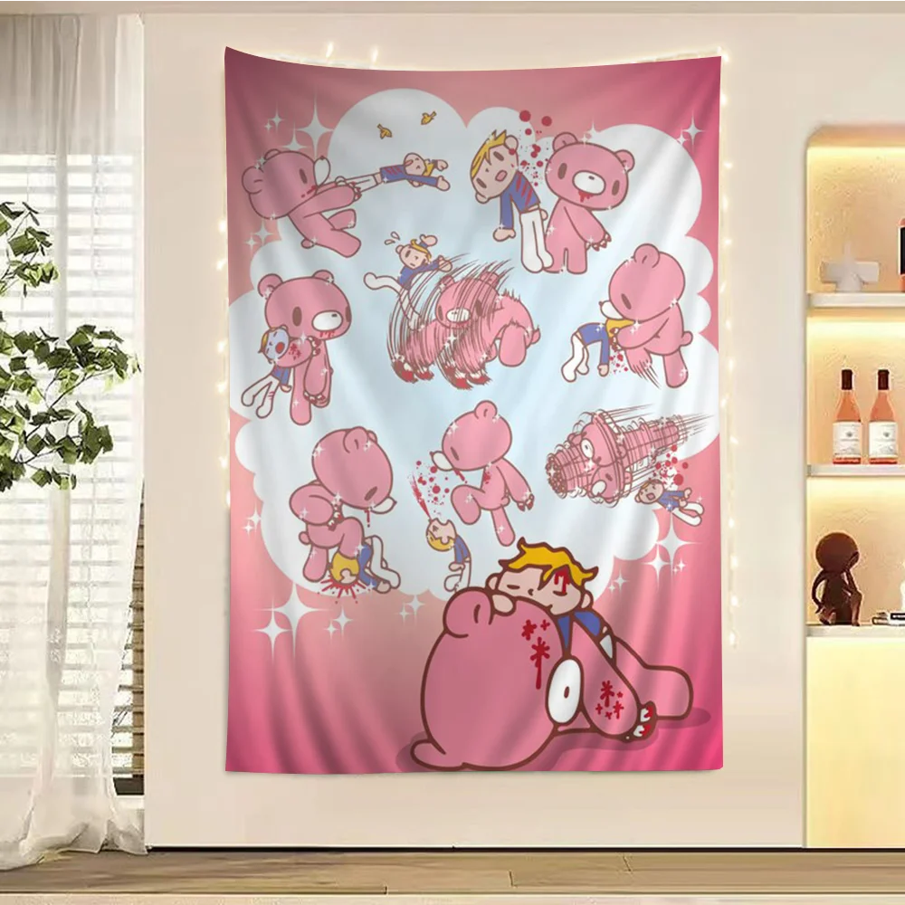Мультяшный G-gloomy медведь красочный гобелен настенный богемный гобелены Мандала