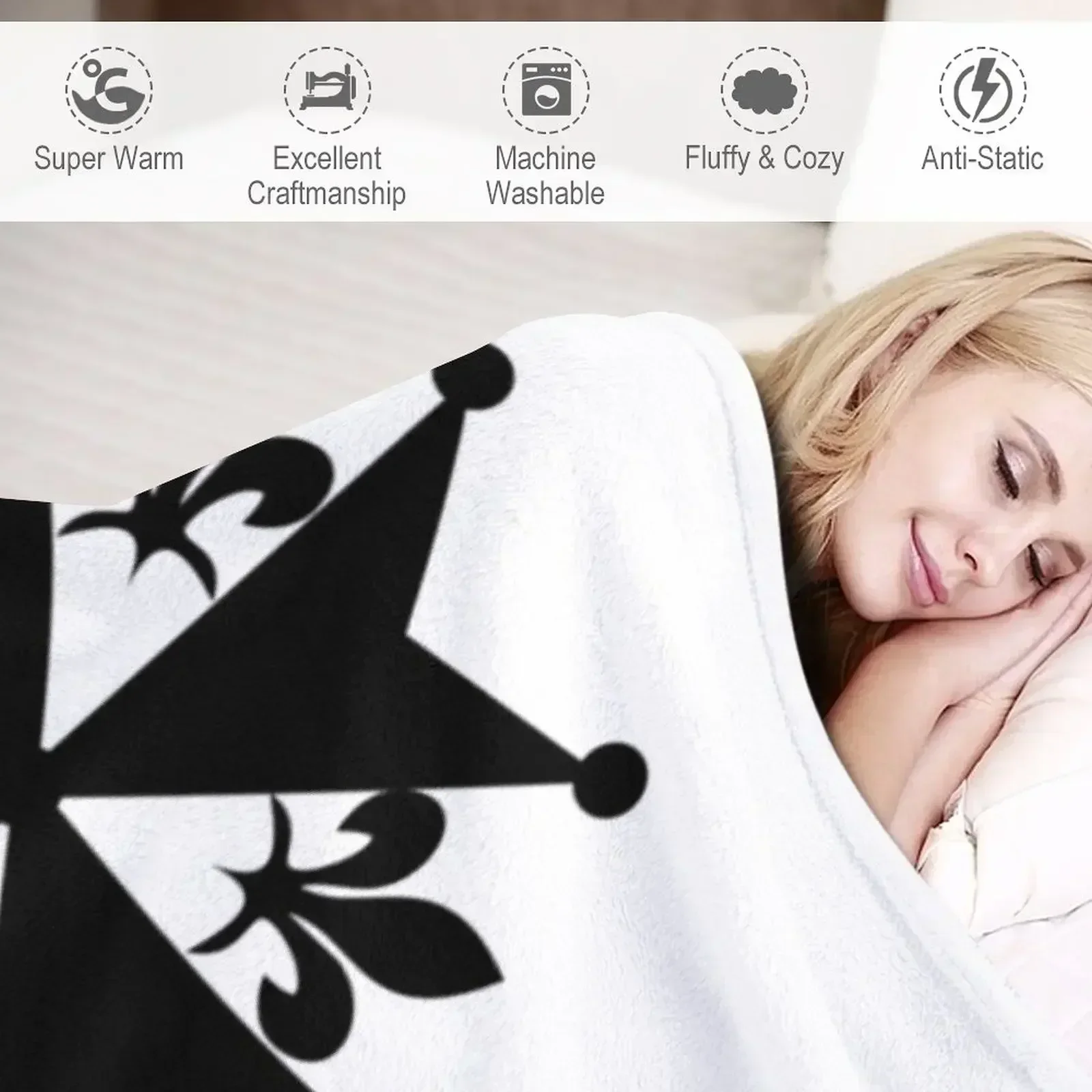 Huguenot Cross Design от Syryatsu Throw Blanket Тонкие одеяла и пледы Одеяла