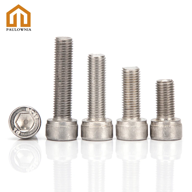 

Болты из нержавеющей стали 304 с шестигранной головкой M3, M4, M5, M6, M8, M10, болты, твердые крепежные болты, Длина 3,5 мм-100 мм