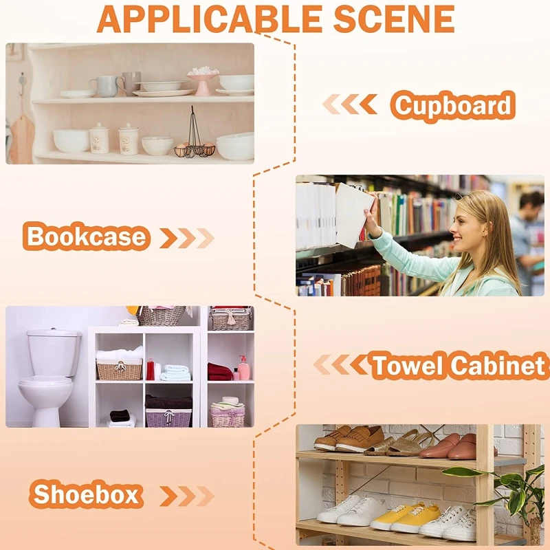 Акриловые перегородки для полок 4 шт./компл. разделитель шкафа и