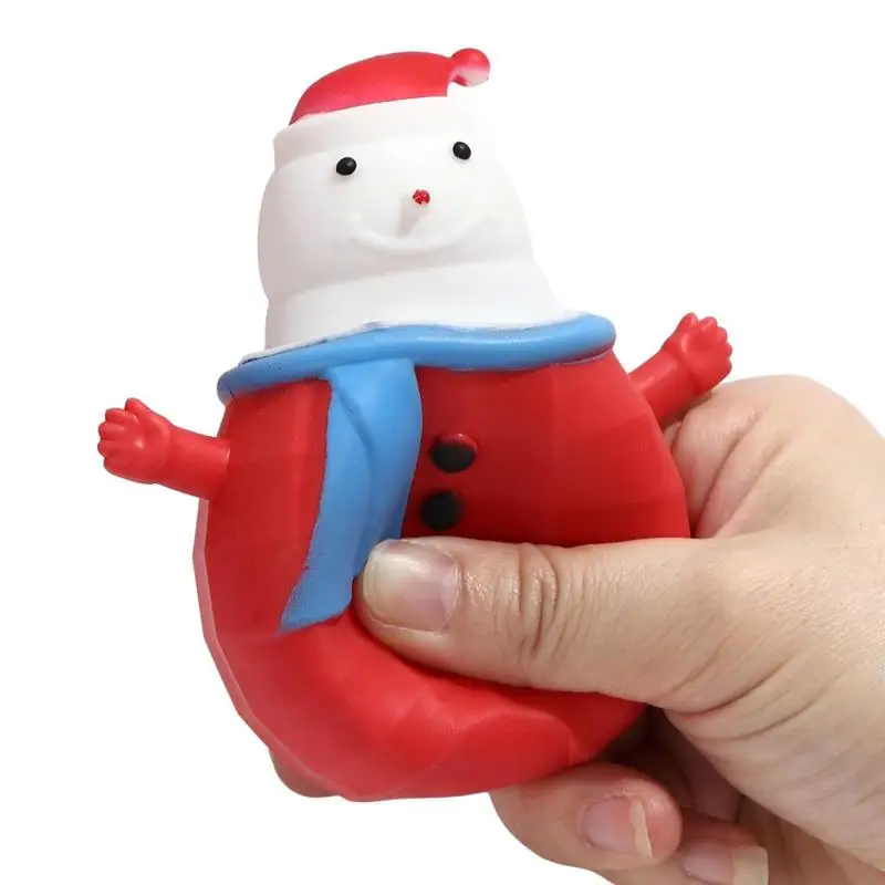 

Christmas Christmas Santa Squeeze Toys For Kids TPR Soft Rubber Stress Squeeze Toy Tricky Funny Squishes For Kids Boys Girls
