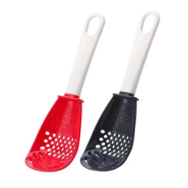 

Ложка для приготовления пищи 6 в 1, многофункциональная пластиковая антипригарная ложка, легко снимать, ложка, дуршлаг, термостойкий дуршлаг для приготовления пищи