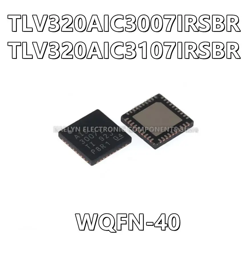 

10Pcs/lot TLV320AIC3007IRSBR AIC3007I TLV320AIC3107IRSBR AIC3107I Stereo Audio Interface 24 b I²C, Serial 40-WQFN (5x5)