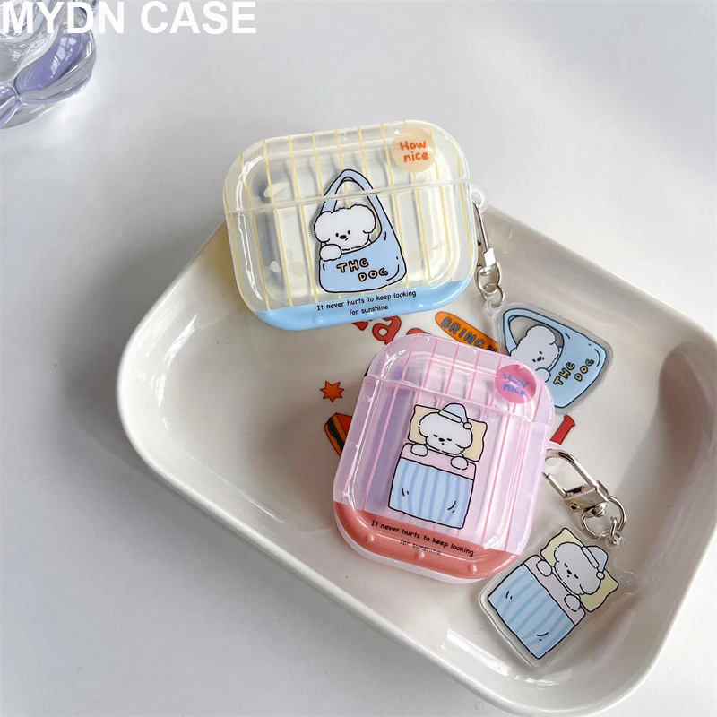 Прозрачный чехол для наушников AirPods Pro 2 3 цвет в ассортименте