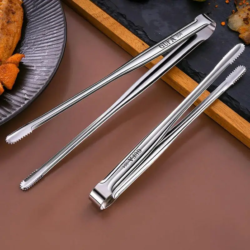

Grill Tongs Outdoor Stainless Steel BBQ Tongs for Grilling Kitchen Tongs with Long Handle for Cooking Barbecue Camping Supplies