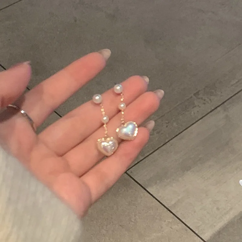 Серьги-кисточки с жемчугом серебро пробы