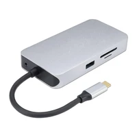 usb c hub 10 in 1 usb type c to hdmi vga converter rj 45 ethernet sdtf memory card reader for macbook pro 20