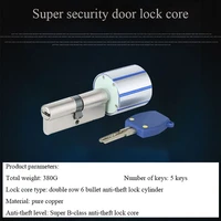 intelligent lock core practical anti theft security door entrance lock core 128 bit encryption with key keyed entrance lock