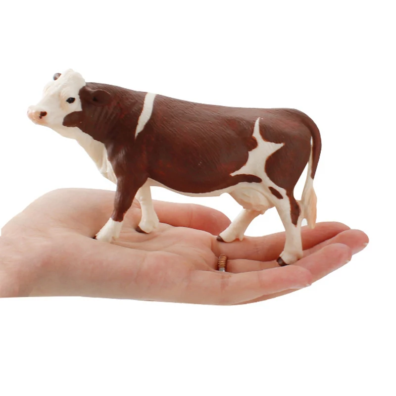 Simulation Ranch Animal Figurine Poultry Cattle Cows Yak Buffalo Model Home Decor Action Figure Educational Toys for Children images - 6